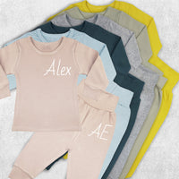 Texas Personalised Name & Initials Lounge Suit / Tracksuit - 6 Colours - 0M-7yrs