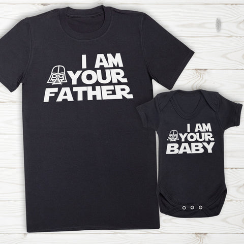 Star wars dad online and baby shirts