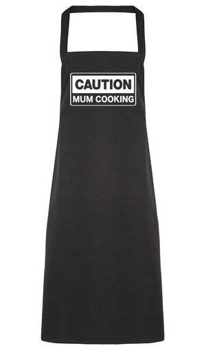 Caution Mum Cooking - Adult Apron (4784722968625)