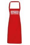 Caution Mum Cooking - Adult Apron (4784722968625)