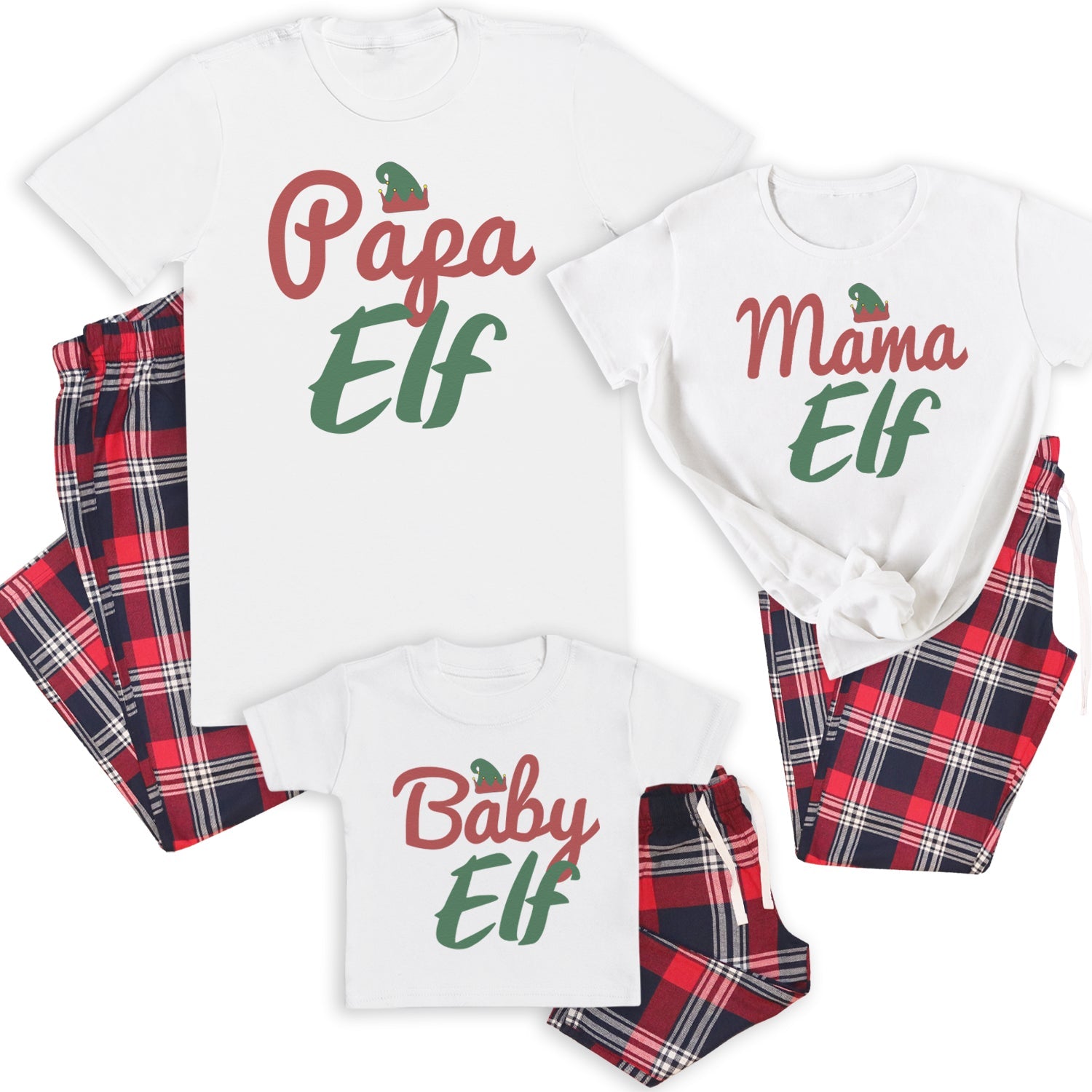 Mummy elf dad elf pyjamas sale