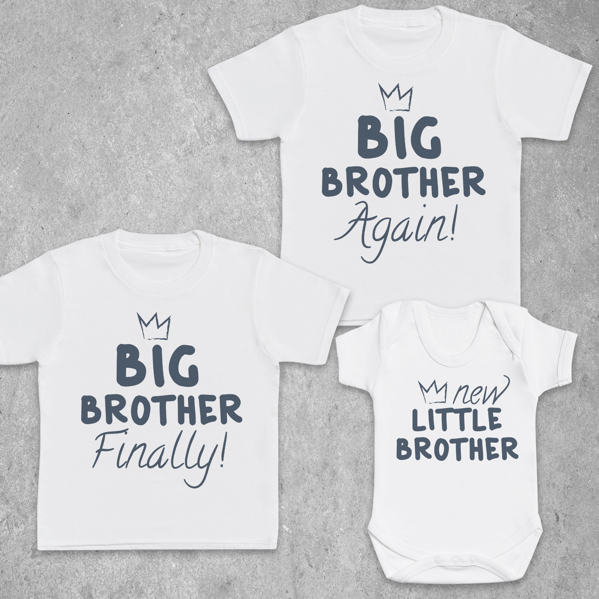 Big Brother & New Little Brother - Matching Brothers Set - Matching Sets - 0M upto 14 years - (Sold Separately)