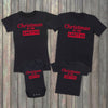 Personalised Christmas At The 'Custom Name' - Family Matching Christmas Tops - White T-Shirts - (Sold Separately)