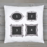 Personalised 4 Photo Frame Choices - Printed Cushion Cover - One Size