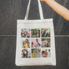 Personalised 9 Photos Collage - Canvas Tote Bag