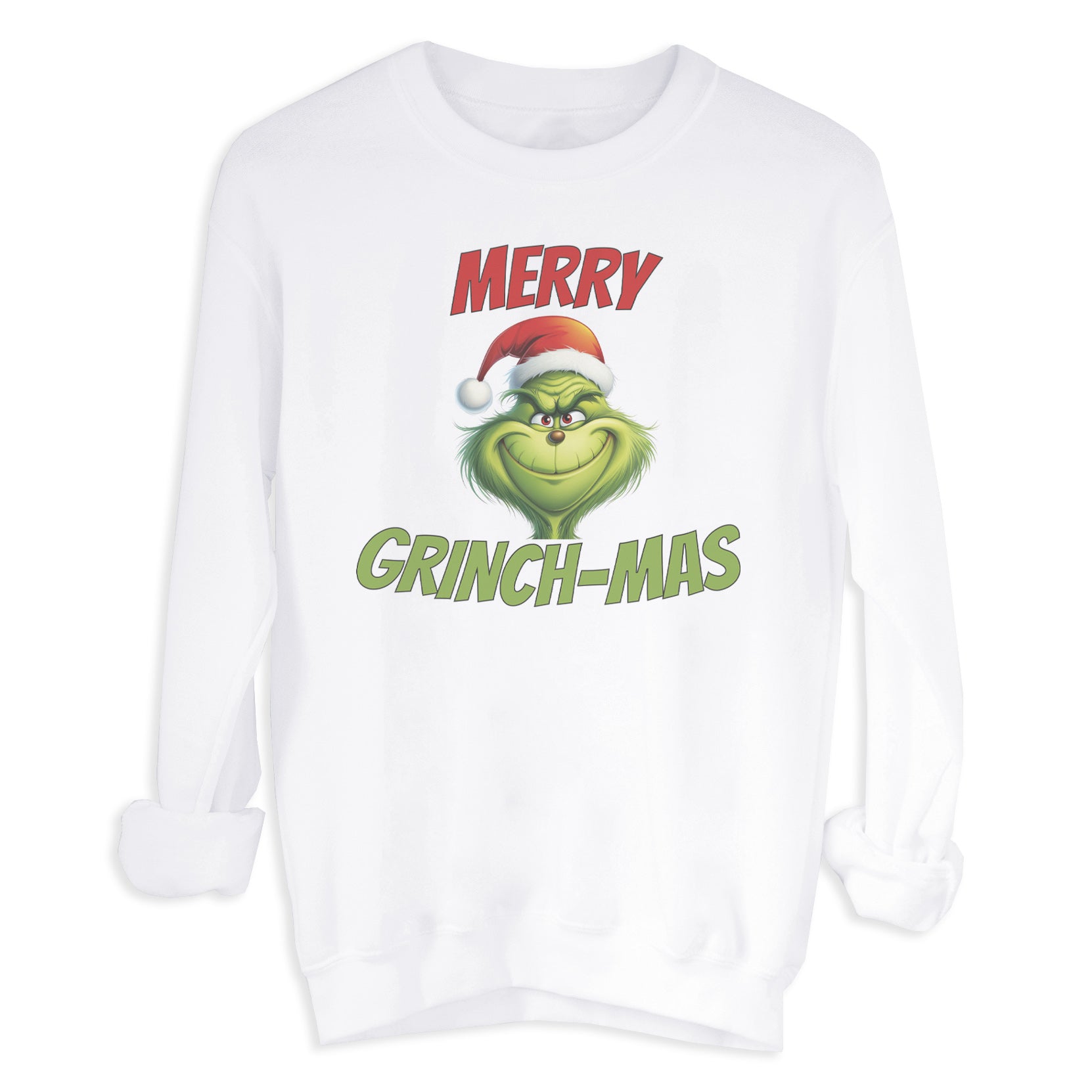 Merry Grinch-Mas - Christmas Jumper Sweatshirt - All Sizes - (Sold Separately)