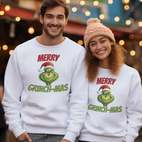 Merry Grinch-Mas - Christmas Jumper Sweatshirt - All Sizes - (Sold Separately)