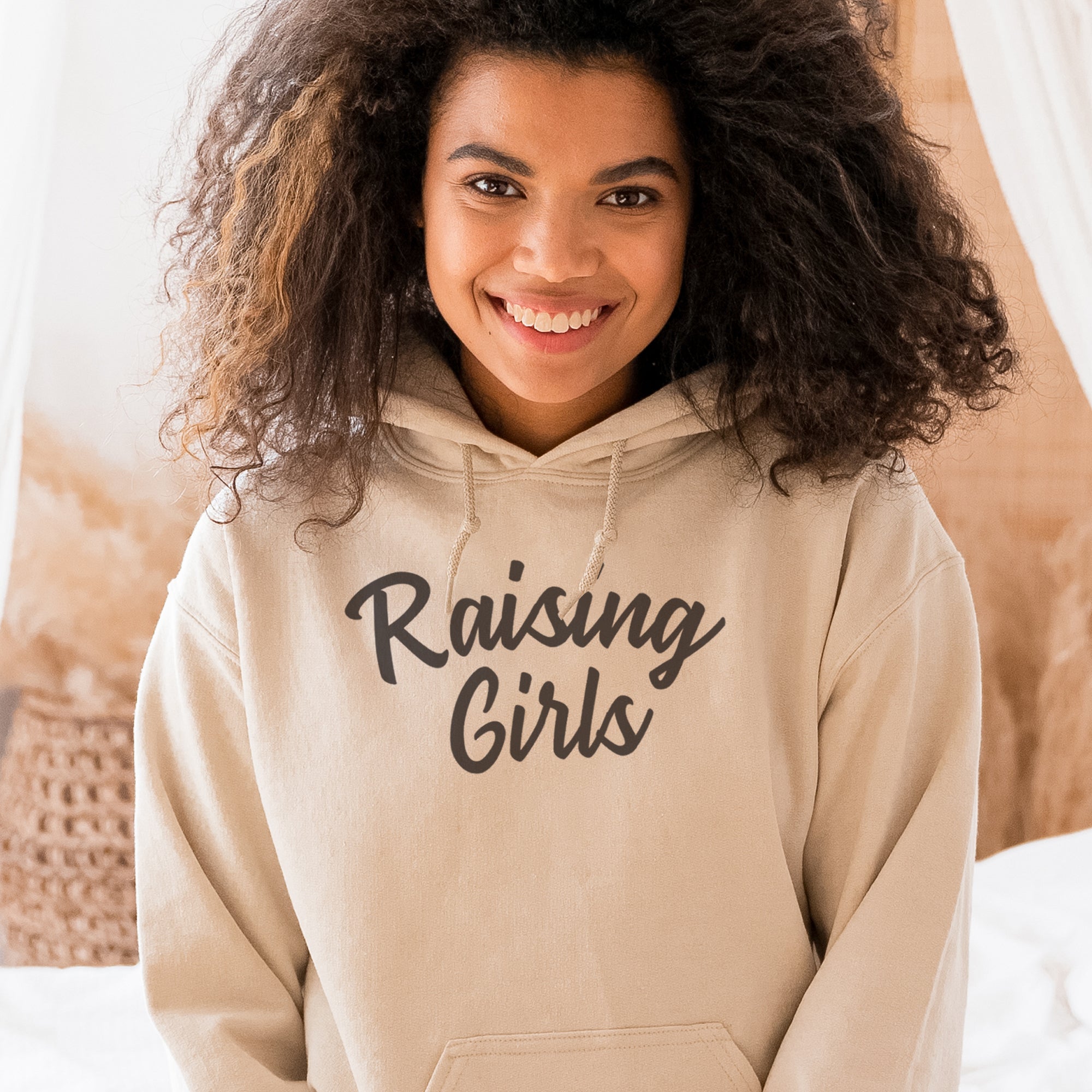 Raising Girls - Womens Hoodie - Mum Hoodie