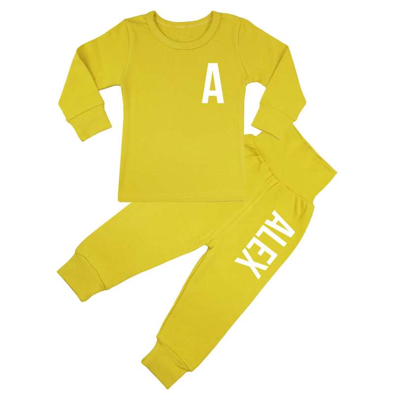 Ohio Personalised Initial & Name Lounge Suit / Tracksuit - 6 Colours - 0M-7yrs