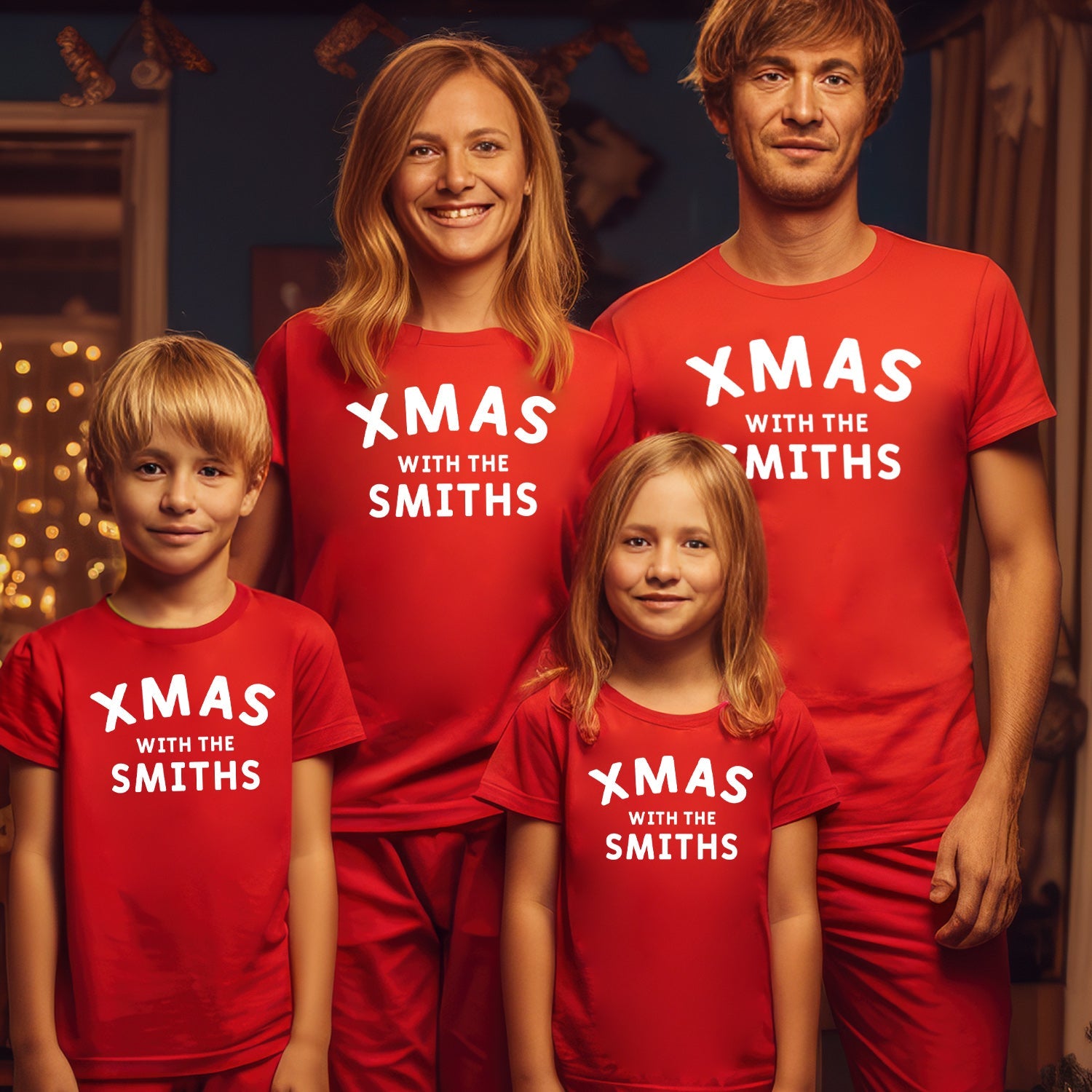 Personalised Xmas With The ... - Family Matching Christmas Tops - Adult, Kids & Baby - (Sold Separately)