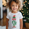 Daddy, Mummy & Mini Elf With Hat & Feet - Family Matching Christmas Tops - Adult, Kids & Baby - (Sold Separately)