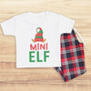 Mini Elf - Family Matching Christmas Pyjamas - Top & Tartan PJ Bottoms