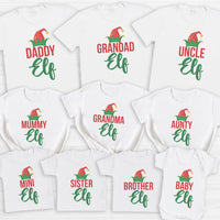 Full Family Elf - Family Matching Christmas Tops - Adult, Kids & Baby - (Sold Separately)