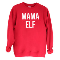 Mama Elf Christmas Sweater - Christmas Jumper Sweatshirt - All Sizes