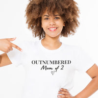 Outnumbered - Womens T-shirt - Mum T-Shirt