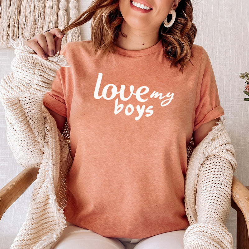 Love My Boys - Womens T-shirt - Mum T-Shirt