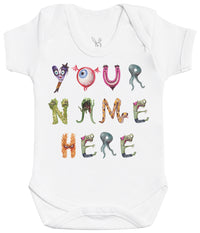 Personalised Monster Name T-Shirt or Bodysuit