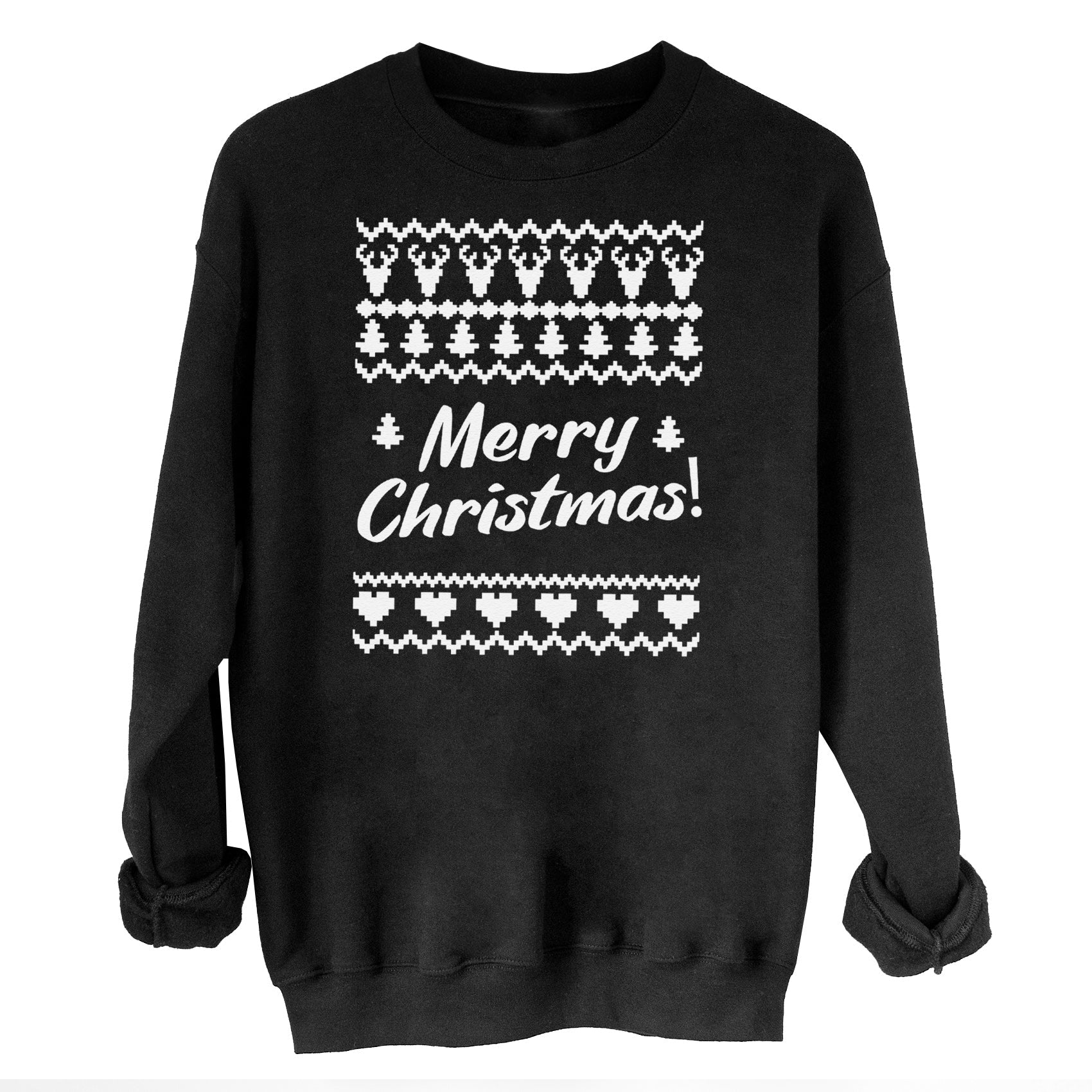 Merry Christmas Christmas Sweater - Christmas Jumper Sweatshirt - All Sizes