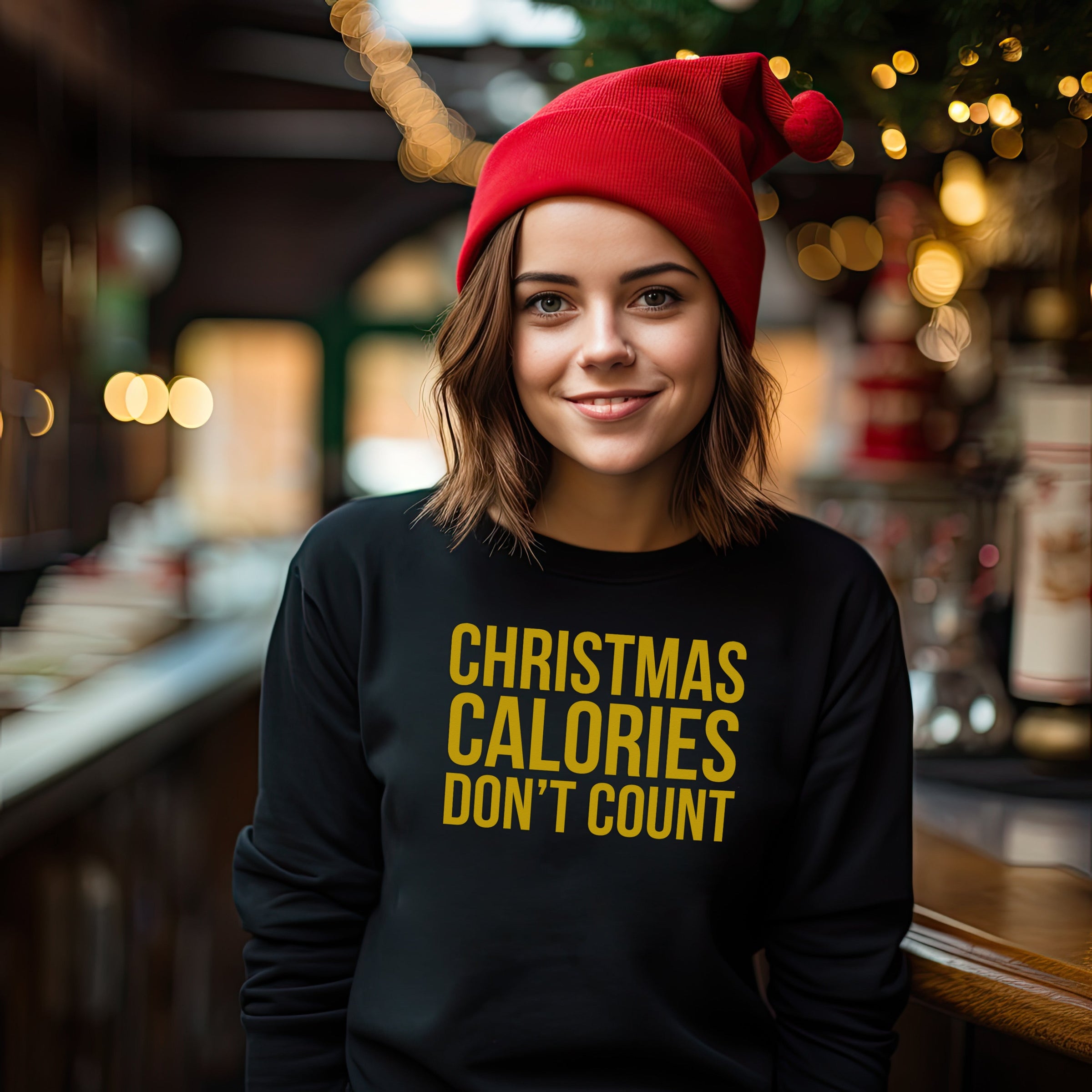 Christmas Calories Don't Count Christmas Sweater - Christmas Jumper Sweatshirt - All Sizes