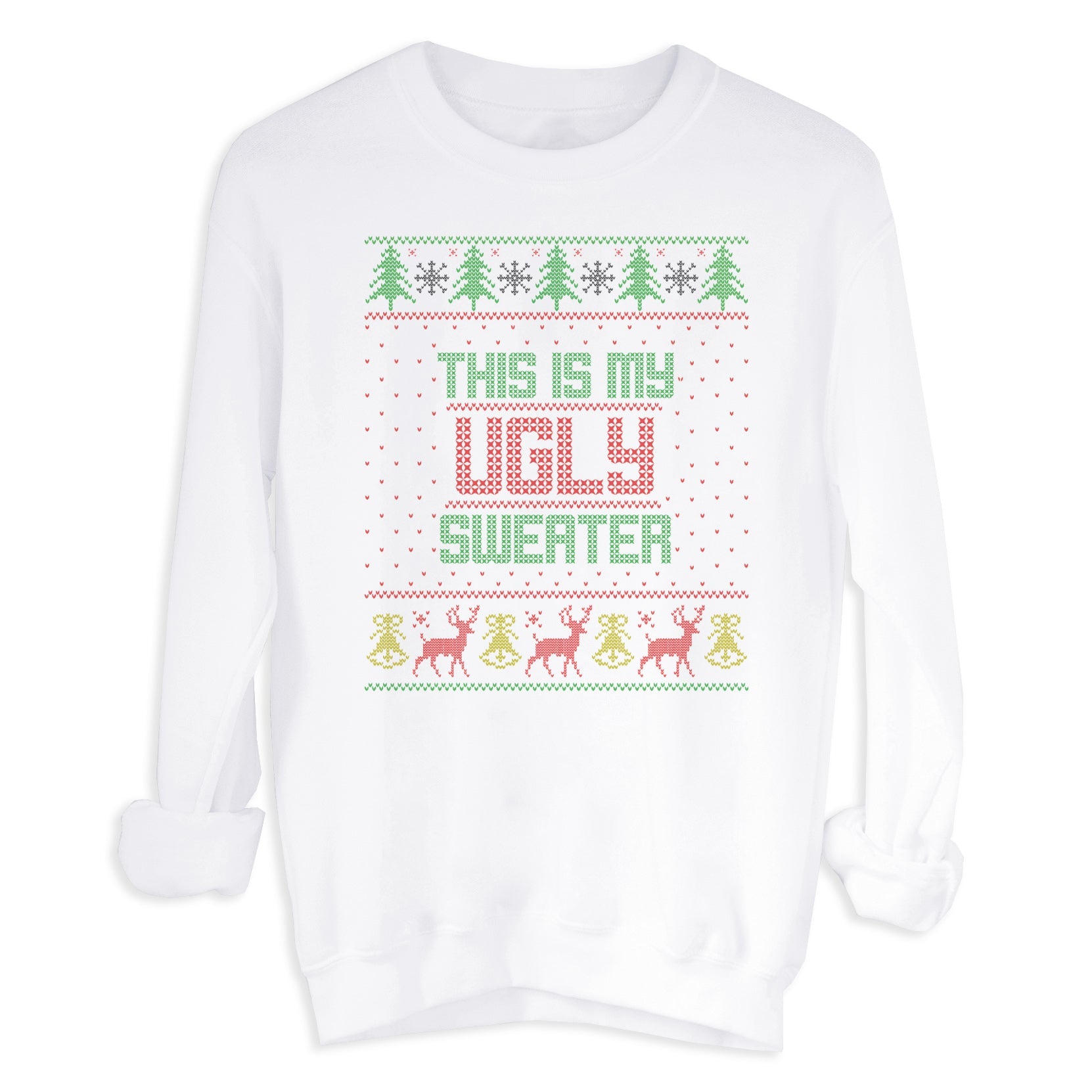 This Is My Ugly Sweater Christmas Sweater - Christmas Jumper Sweatshirt - All Sizes