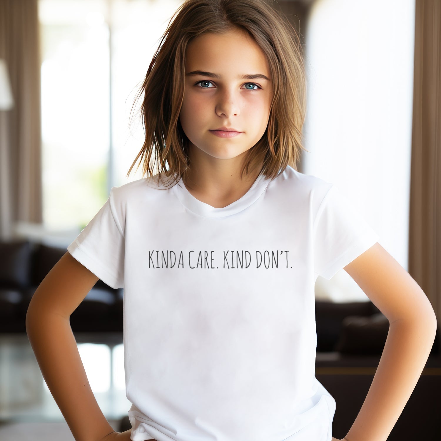 Kinda Care, Kinda Don't - Teenager T-Shirt