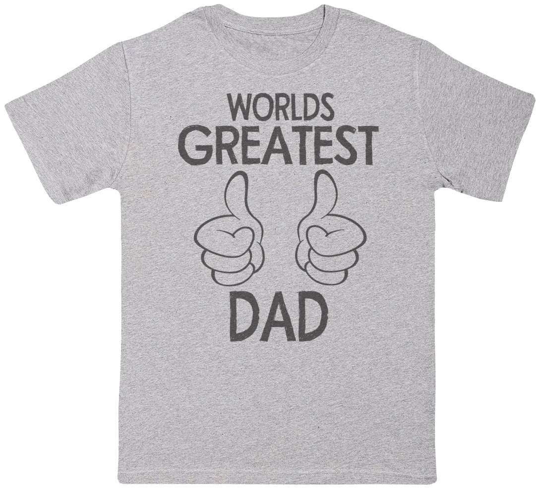 World's Greatest Dad Thumbs Up - Dads T-Shirt (255853199390)