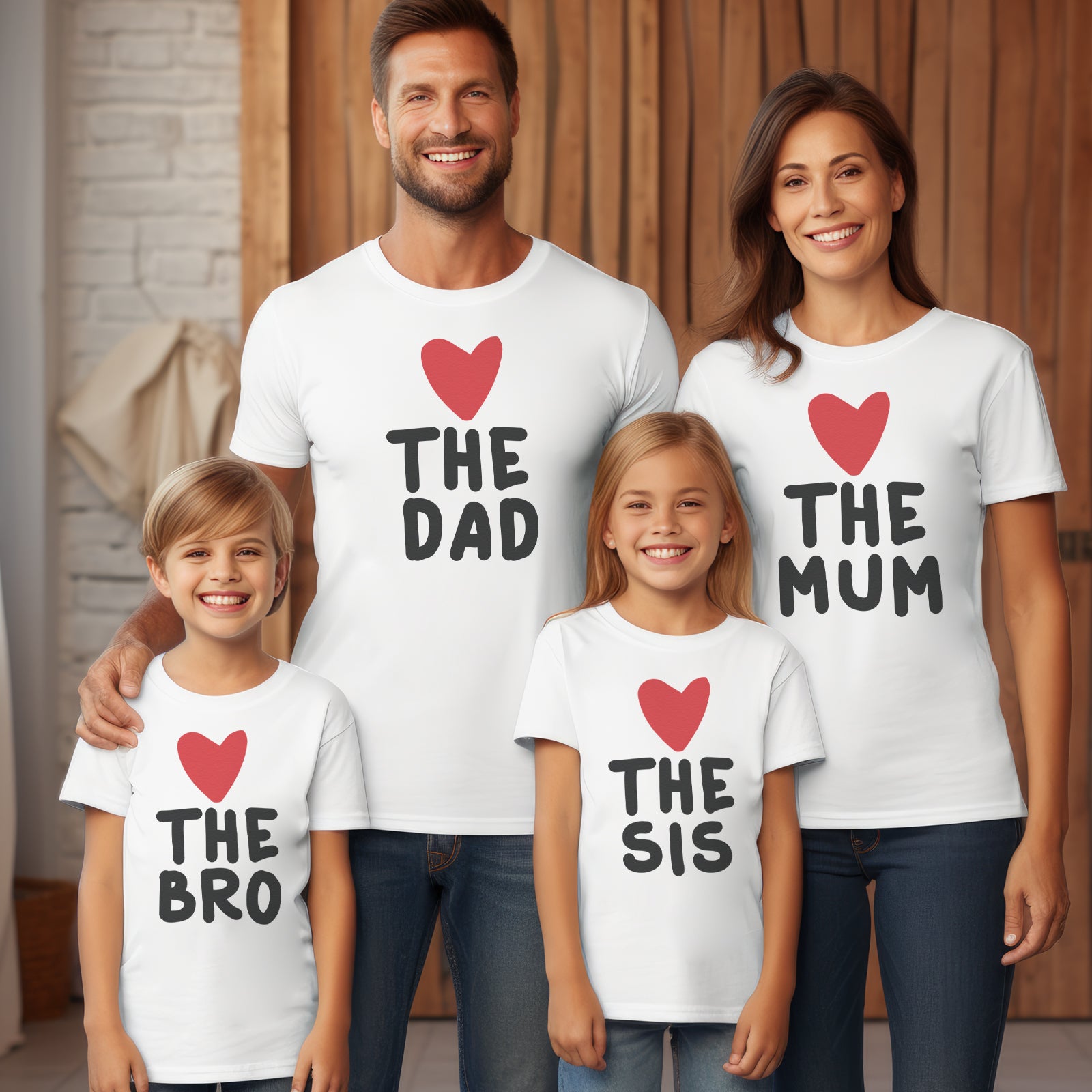 The Family Hearts - Whole Family Matching - Family Matching Tops - (Sold Separately)