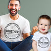 Our First Fathers Day - Matching Set - Baby / Kids T-Shirt & Dad T-Shirt - (Sold Separately)