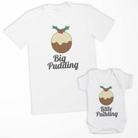 Big Pudding & Little Pudding Matching Set - Dad / Mum T-Shirt & Baby Bodysuit - (Sold Separately)