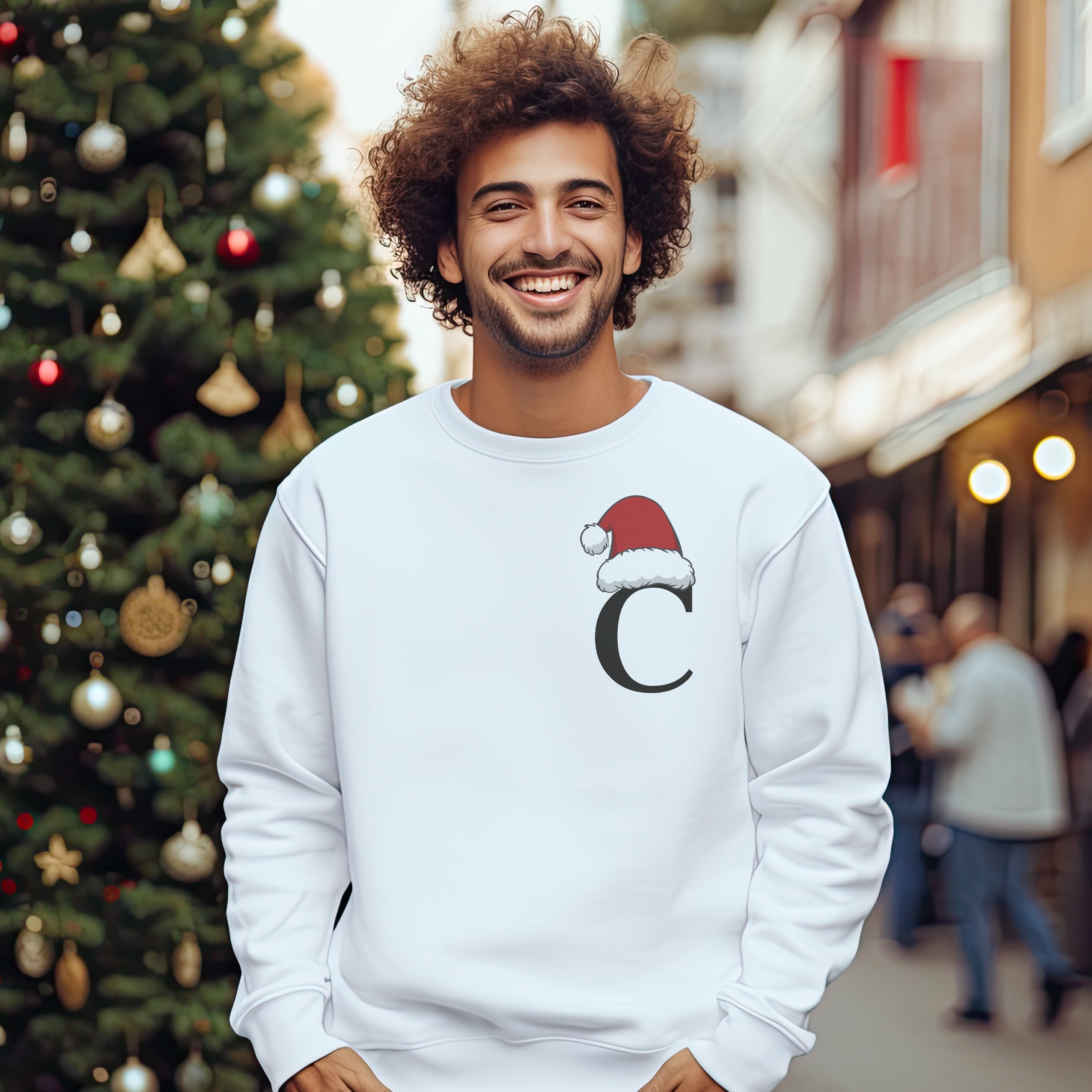 PERSONALISED Initial Christmas Sweater Christmas Jumper Sweatshirt All Sizes