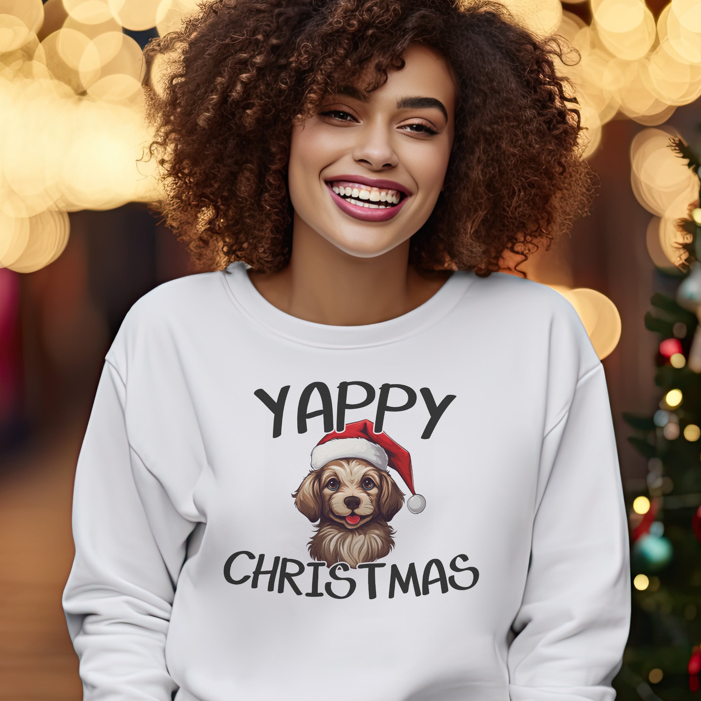 Yappy Christmas Chrismtas Sweater - Christmas Jumper Sweatshirt - All Sizes