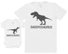 Babyosaurus with Daddyosaurus - Baby Bodysuit & Father's T-Shirt Set - (Sold Separately)