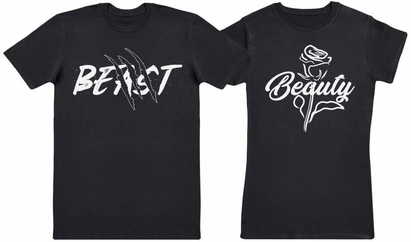 Beauty & Beast - Couple T-Shirt Gift Set - The Gift Project