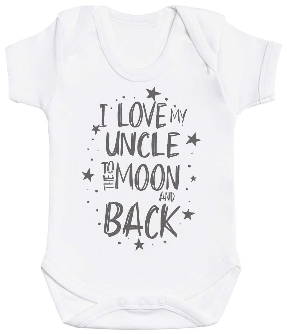 I Love My Uncle To The Moon And Back Baby Bodysuit - The Gift Project