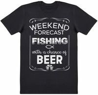 Weekend Forecast Fishing Beer - Mens T-Shirt - The Gift Project