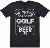 Weekend Forecast Golf Beer - Mens T-Shirt - The Gift Project