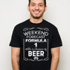 Weekend Forecast Formula 1 Beer - Mens T-Shirt