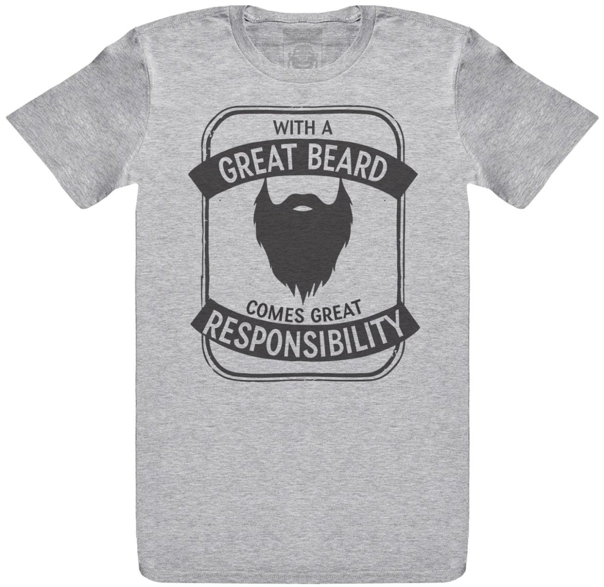 With A Great Beard Comes Great Responsibility - Mens T-Shirt - The Gift Project